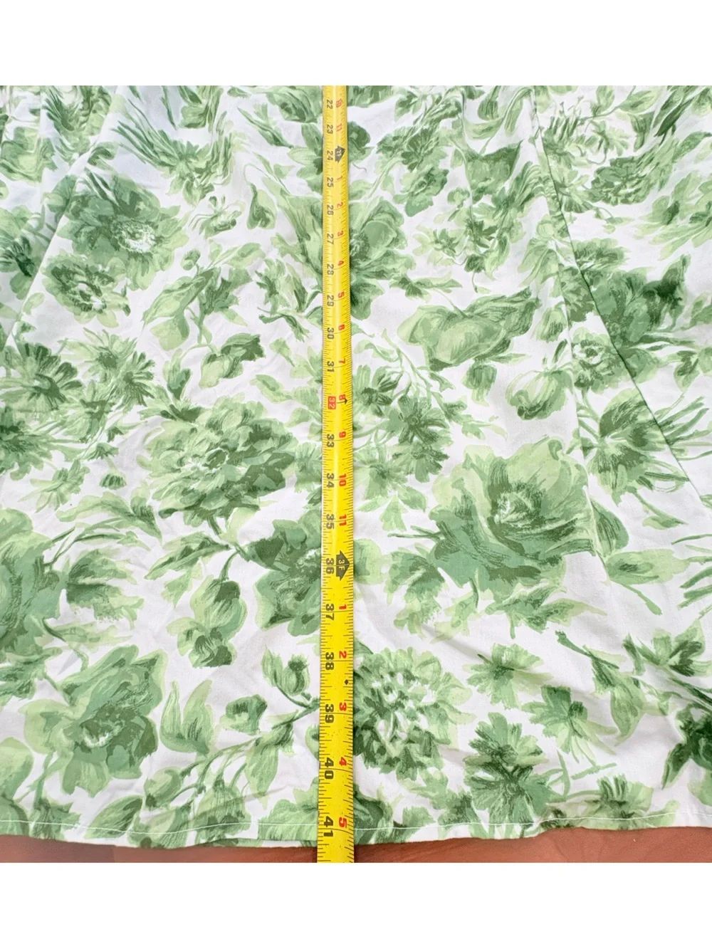 Abercrombie & Fitch White and Green Floral Maxi Dress